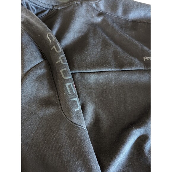 Spyder Lightweight Black Track-Style Jacket Full Zip - Men's Medium - Picture 7 of 9